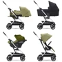 Прогулянковий візок Cybex Eezy S Twist+ 2 SLV Nature Green з бампером (522001067): Ширина шасі 45
