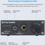 Fosi Audio SPDIF/Coaxial на RCA/3.5/6.35 DAC-Q5 Black: Вид Стационарный