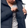 Пуховик Jack Wolfskin Crystal Palace Coat 1204131-1910 46 темно-синий зимний с капюшоном длинный: Вид Пуховики
