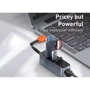 Адаптер Baseus Adapter Steel Cannon USB to 3хUSB3.0 + RJ45 Dark Gray (CAHUB-AH0G): Додаткові роз'єми USB OTG, Ethernet