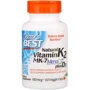 Doctor's Best, Natural Vitamin K2 MK-7 with MenaQ7 plus Vitamin D3, 180 mcg, 60 Veggie Caps (DRB-00404)