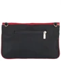 Жіноча сумка-пошет Laskara червона (LK10202-black-red): Матеріал Штучна шкіра
