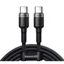 Кабель Baseus Cable USB-C to USB-C Cafule PD2.0 100W 1m Gray/Black (CATKLF-DLG1)