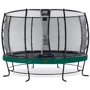 Батут EXIT Elegant Premium 366 cm green з сіткою безпеки Deluxe для дітей і дорослих