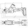 Сабельная пила Metabo SSE 18 LTX BL Compact (602366850): Конструкция Ручная