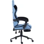 Геймерськое кресло GT Racer X-2324 Fabric Light Blue/Black Suede фото 3