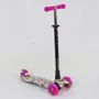 Самокат триколісний MAXI "Best Scooter" пластмасовий, трубка керма алюмінієва Pink / White / Black (74301)