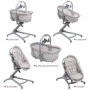 Ліжечко-стульчик 5 в 1 Chicco Baby Hug Pro, Beige Latte (87076.96): Тип кроватка-стульчик