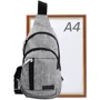 Мужская сумка-слинг DNK Leather серая (DNK-JOKER№4-BAG-7) фото 12