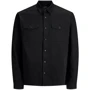 Рубашка Jack & Jones 93919759 50 черная с длинным рукавом: Воротник/Горловина Отложной