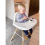 Стульчик для кормления Childhome Evolu 2 с бампером natural/white (CHEVOCHNW): Регулировка высоты стула есть