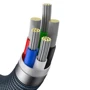 Кабель Baseus Cable USB-C to Lightning Crystal Shine 20W 1.2m Black (CAJY000201) фото 5