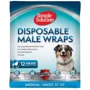Влаговпитывающий поясок Simple Solution Disposable Male Wrap Medium для собак средних пород 12 шт. (ss11538)