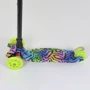 Самокат детский пластмассовый с алюминиевой трубкой руля + 4 колеса Black/Light green (83271): Максимальная допустимая нагрузка, кг 30