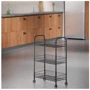 Этажерка Metaltex LUGANO LAVA 3 уровня 41x23x63 см черная (344503): Материал Металл