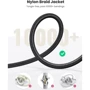 Кабель Ugreen Audio Cable AUX 3.5mm M Jack 2m Black (50363): Длина 2 м