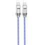 Кабель Hoco Cable USB-C to USB-C U113 Solid 100W 1m Blue