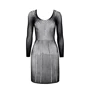 Полупрозрачное мини-платье Passion BS101 One Size black