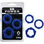 Набор эрекционных колец Chisa GK Power Beaded Cock Rings Blue