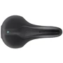 Седло Selle Royal SCIENTIA M2 Moderate, 3D skingel, обивка Black gummy/Black mokka, 289х161мм, 455г, рейлы сталь + Curva suspension, unisex, чёрное: Материал рейки Сталь