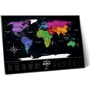 Скретч-карта світу Travel Map Black World (Eng): Вид Скретчинг