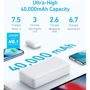 Внешний аккумулятор Anker Power Bank 40000mAh 347 30W White (A1377): Количество USB 3
