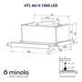 Вытяжка Minola HTL 6614 WH 1000 LED фото 10