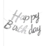 Украшение помещений Гирлянда 871072 Happy Birthday, серебро