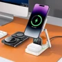 Зарядное устройство Hoco Wireless Charger CQ10 Consuelo Folding 3in1 Milky White for iPhone 16 I 15 I 14 I 13 I 12 series: Количество USB-портов нет