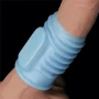 Насадка на пенис с вибрацией LoveToy Knights Ring Vibrating Wave Blue