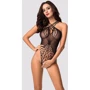 Сексуальный боди с пикантным вырезом Obsessive B118 black S/M/L