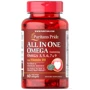Puritan's Pride All In One Omega 3, 5, 6, 7 & 9 with Vitamin D3 60 Softgels Все в одному Омега 3, 5, 6, 7 і 9 з вітаміном D3