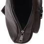 Мужская сумка-слинг Borsa Leather коричневая (K1029-brown): Застежка Молния