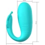 Вибратор LYBAILE Pretty Love Remi c поступательным движением и пультом ДУ (BI-300093W)
