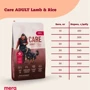 Сухой корм для взрослых собак Mera Care Adult Lamb&Rice с ягненком и рисом 10 кг (145) (061845): Возраст Взрослые
