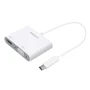 Адаптер Macally Adapter USB-C to VGA and HDMI 4K White (UCVH4K)