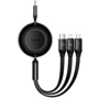 Кабель Baseus Cable USB-C to Micro USB/Lightning/Type-C Bright Mirror 2 Series 100W 1.1m Black (CAMJ010201) фото 5