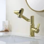 Смеситель для раковины Lefton Single-Hole Rotatable Faucet with Temperature Display-BF2204 Polished Gold: Вид смесителя Однорычажный