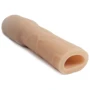 Насадка для увеличения члена CyberSkin 3" Xtra Thick Uncut Penis Extension, + 7,5 см, коричневый