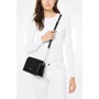 Жіноча сумка крос боді Michael Kors Jet Set Lg чорна (32F9GJ6C9L001): Фактура матова, Зерниста