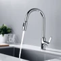 Смеситель для кухни Lefton Copper Kitchen Pull-Down Faucet with 3 Water Outlet Modes-KF2204 Chrome: Термостат Нет
