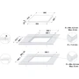 Варочная поверхность электрическая Whirlpool SMC 604 F/NE: Расположение панели Спереди посередине