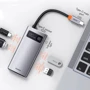 Адаптер Baseus Adapter USB-C to 2xUSB3.0+HDMI+USB-C Gray (CAHUB-CY0G): Інтерфейс підключення USB-C