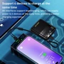 Зовнішній акумулятор WK Wekome Power Bank 10000mAh Super Charging PD20W+22.5W Black+Clear (WP-309): Вбудований кабель Apple Lightning