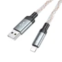 Кабель Hoco USB Cable to Lightning U112 2.4A 1m Gray фото 4