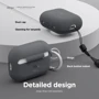 Чехол для наушников Elago Silicone Hang Case Dark Gray (EAPP2SC-HANG-DGY) for Apple AirPods Pro 2 фото 3