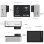 Экшн камера SJCam SJ7 STAR 4K Wi-Fi: Разрешение видео 3840x2160 пикс 30 к/с, 2704x1520 пикс 30 к/с, 1920x1080 пикс 60 к/с, 1280x720 пикс 60 к/с, 640x480 п