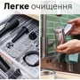 Мясорубка Bosch MFWS682B: Дополнительные возможности Щетка для очистки, функция Реверс, Отсек для хранения насадок, защита от перегрева