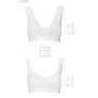 Спортивный топ из эластичного хлопка Passion PS005 TOP white, size M