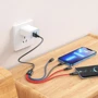 Кабель Hoco USB Cable to Micro USB/Lightning/2х Type-C X76 2A 1m Black/Red/Blue: Довжина 1 м